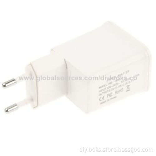 Refurbished Full 5V 2.1A High Quality EU Plug Dual USB Charger for iPhone/iPad/Samsung LG/HTC
